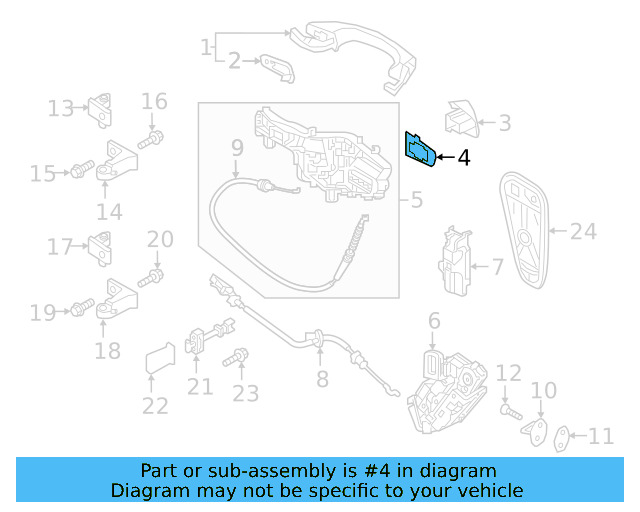 Handle, Outside Packing 5G0-837-209-B-9B9 - View 30
