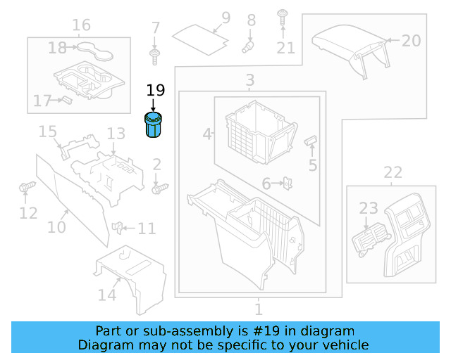 Ashtray 5G0-857-961-A-82V - View 4