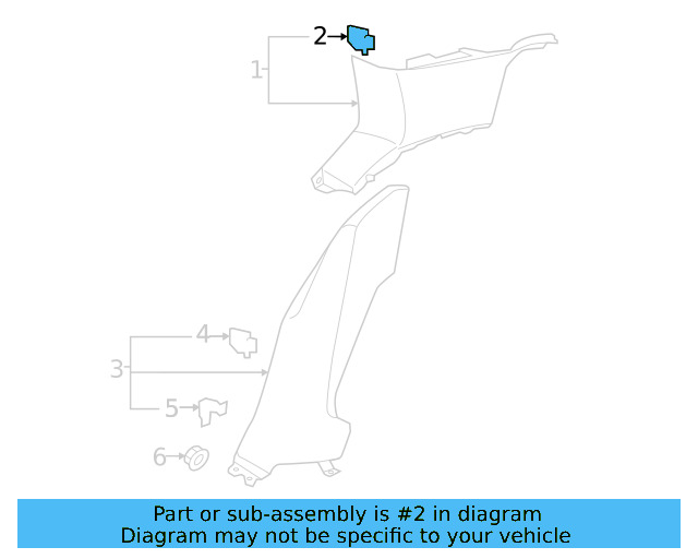 Windshield Pillar Trim Clamp 5G0-867-276-A - View 11