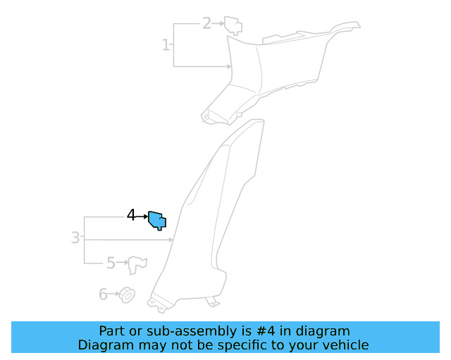 Windshield Pillar Trim Clamp 5G0-867-276-A - View 12