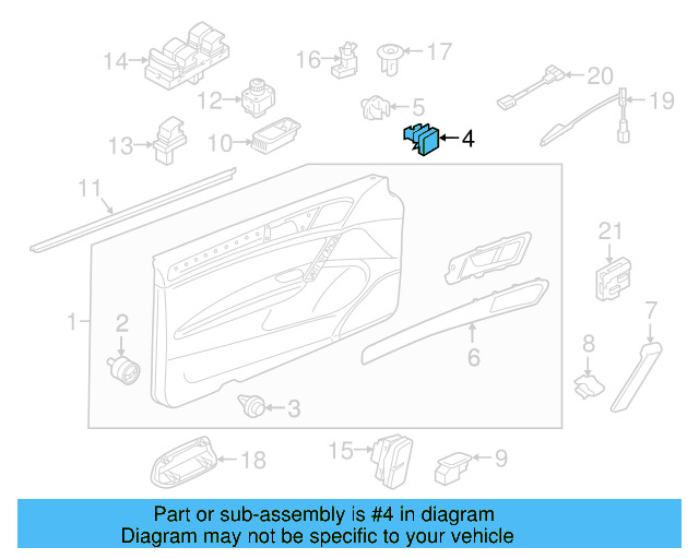 Door Trim Panel Retainer Clip 5G0-868-563 - View 76