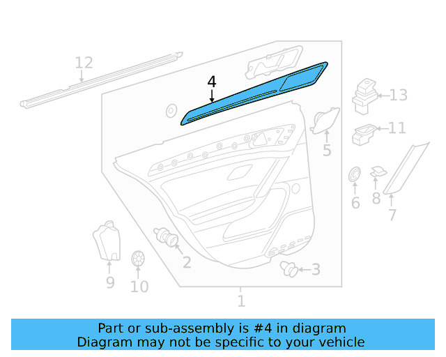 Door Trim Panel Retainer Clip 5G0-868-563 - View 11