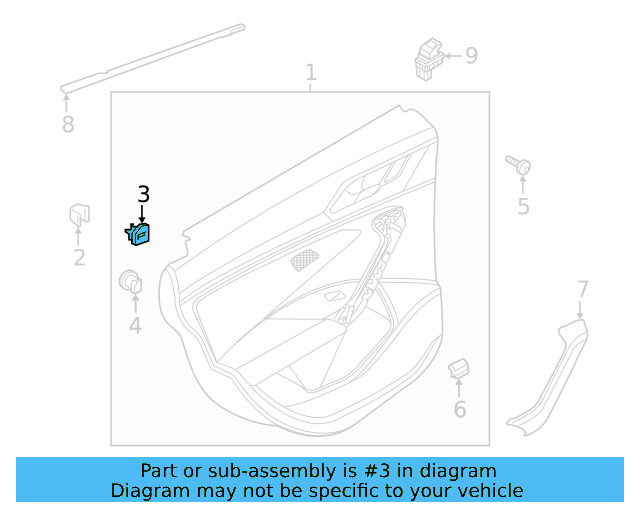 Door Trim Panel Retainer Clip 5G0-868-563 - View 45