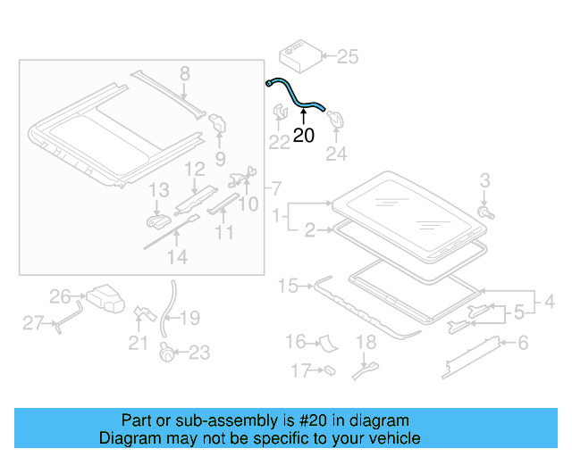 Drain Hose 5G0-877-228 - View 7