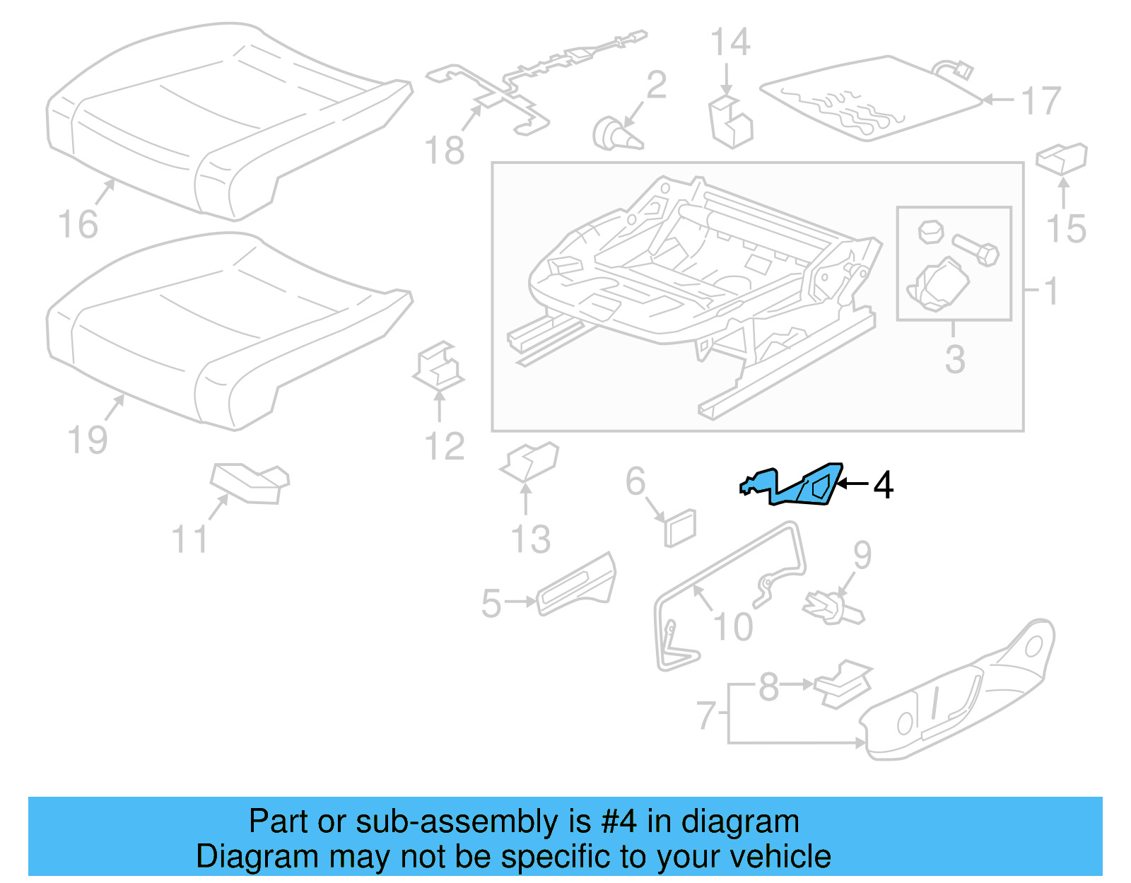 Adjust Lever 5G0-881-092-A - View 8