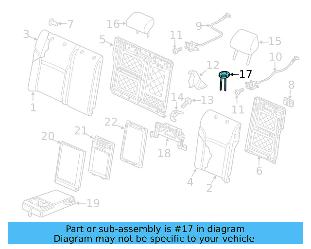 Headrest Guide 5G0-886-920-D-82V - View 8