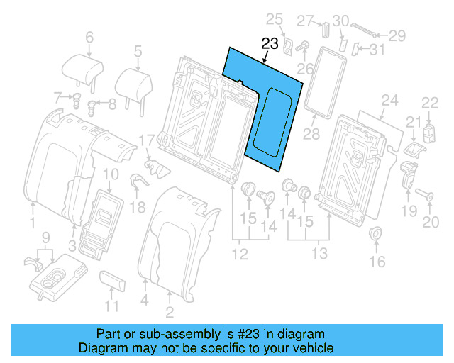 Headrest Guide 5G0-886-920-D-82V - View 33
