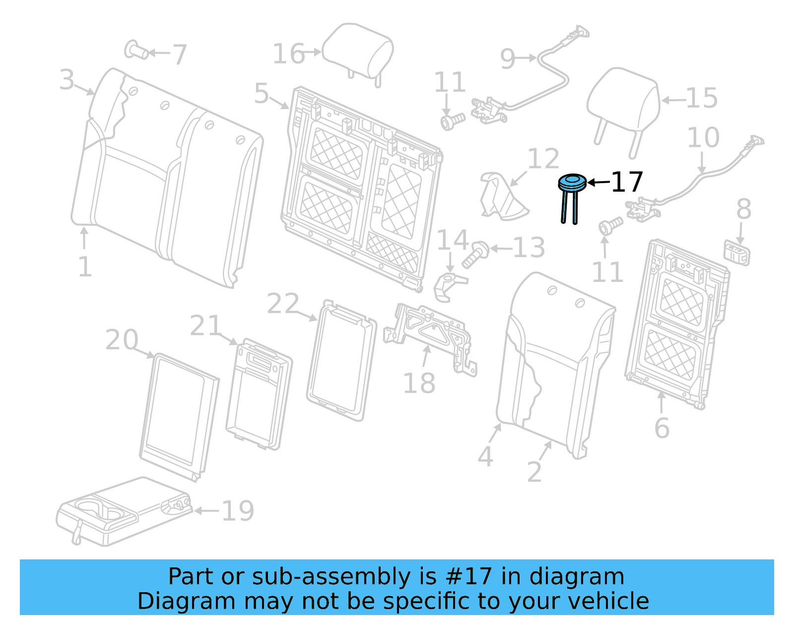 Headrest Guide 5G0-886-920-D-82V - View 9