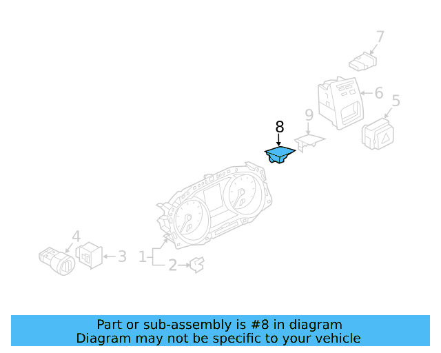 Sunlight Sensor 5G0-907-451-C - View 3