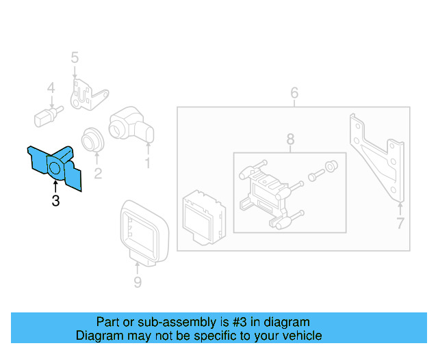 Park Sensor Bracket 5G0-919-494 - View 13