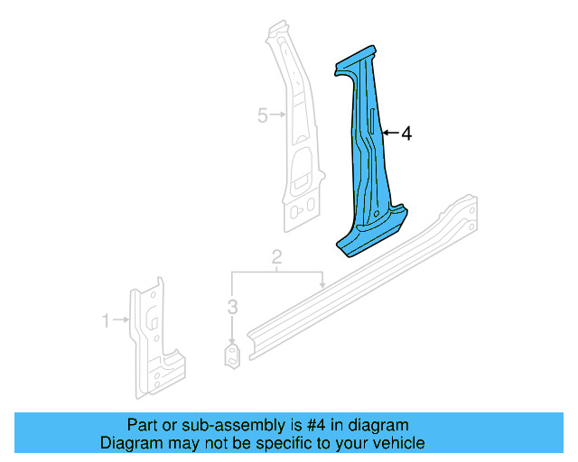 Inner Center Pillar 5G4-809-444