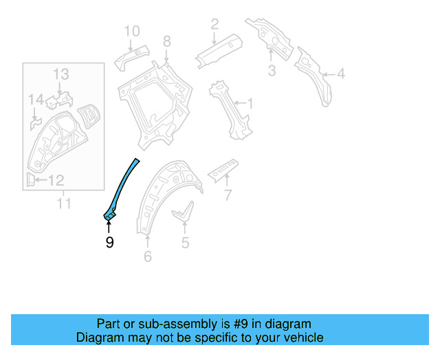 Wheelhouse Brace 5G4-810-422-A
