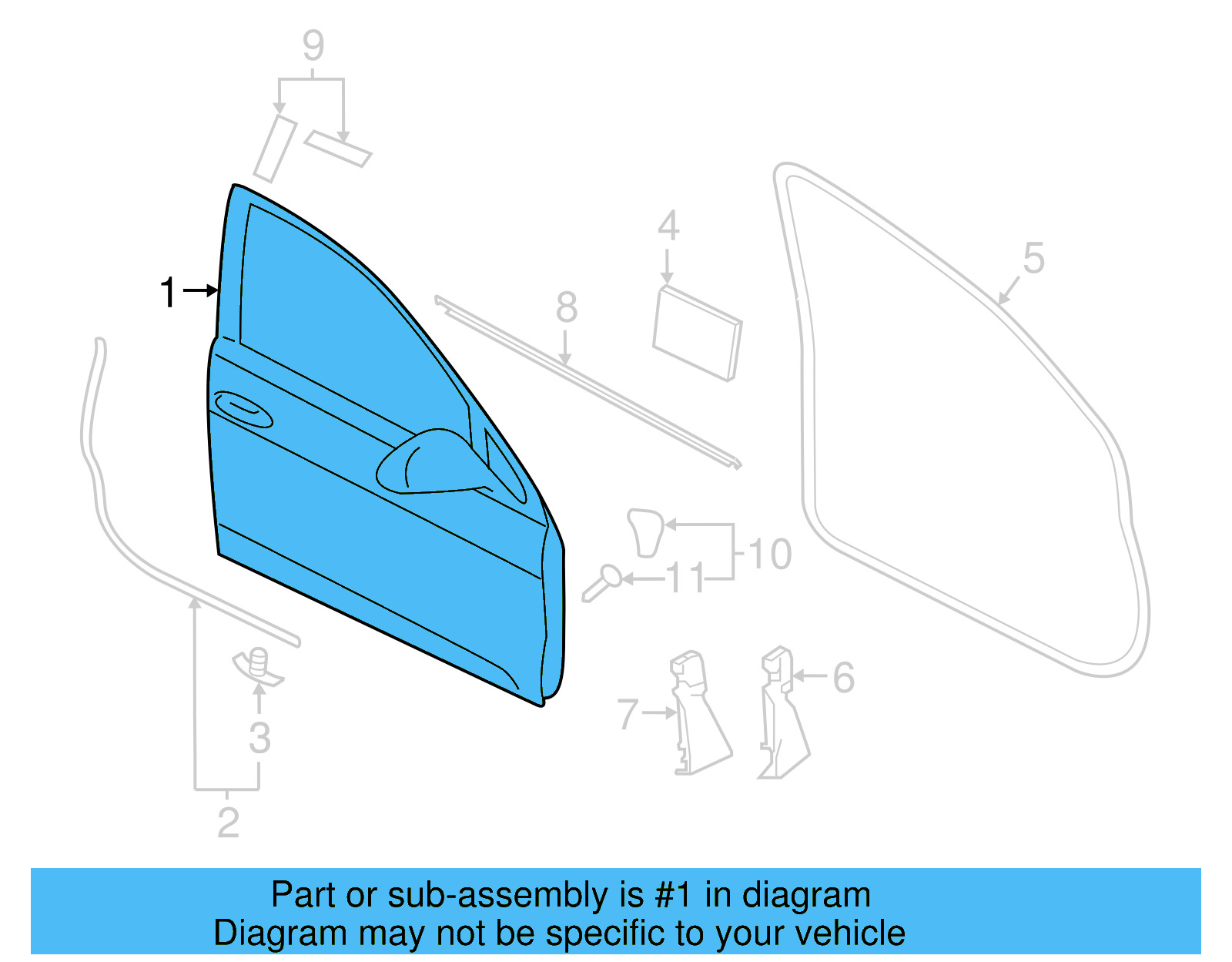 Door Shell 5G4-831-056-AN