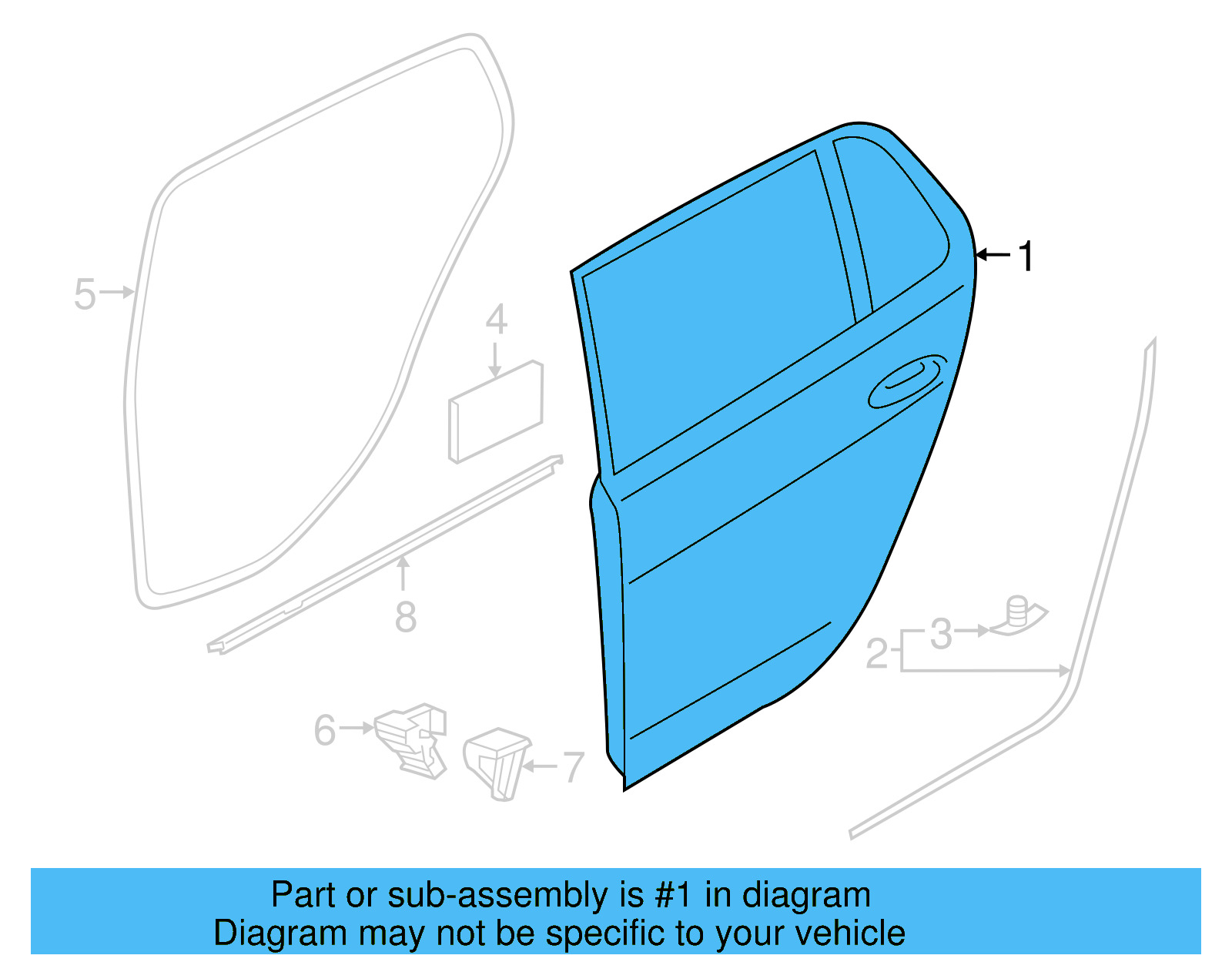 Door Shell 5G4-833-056-AD
