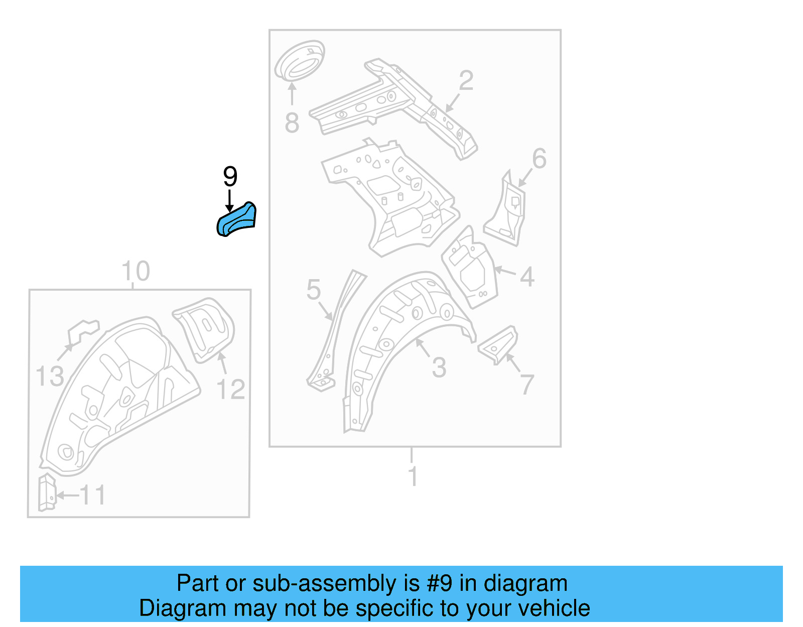 Wheelhouse Brace 5G6-809-129