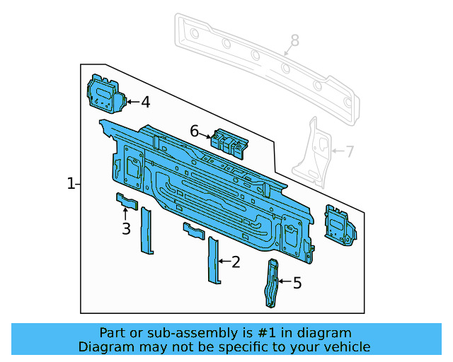 Rear Body Panel 5G6-813-301-B - View 4