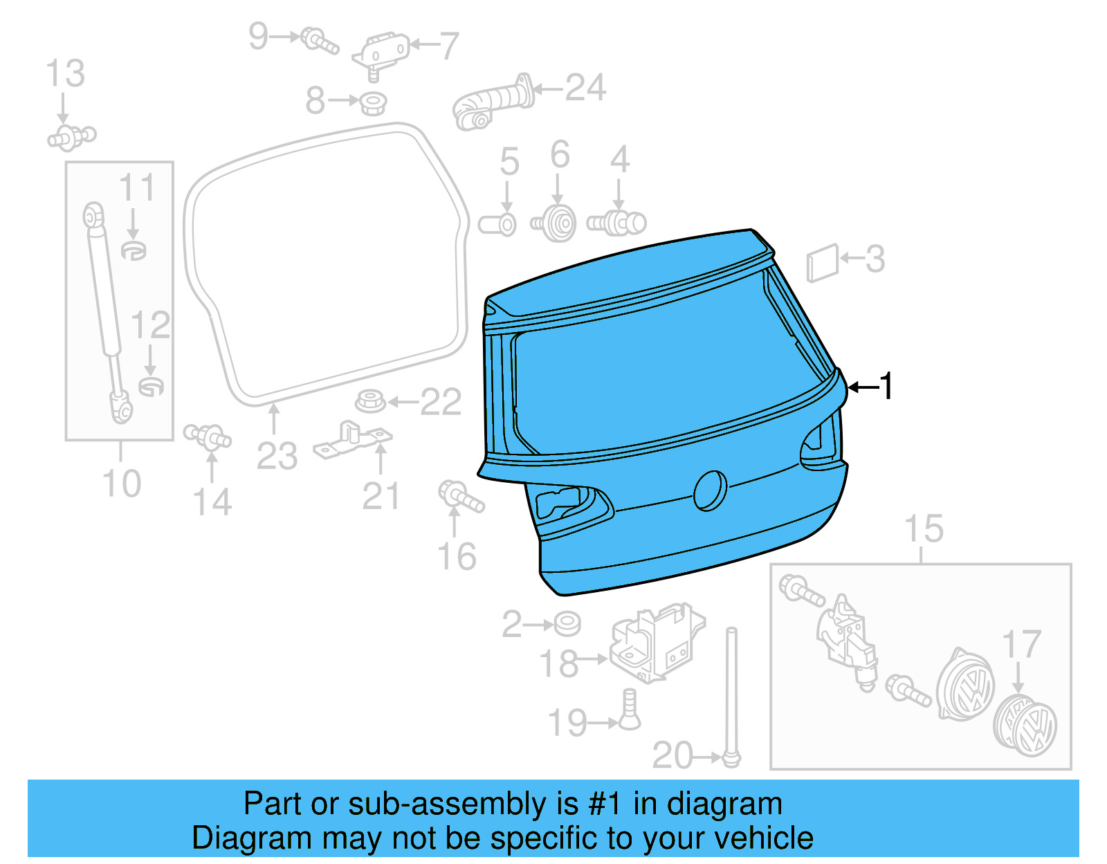 Lift Gate 5G6-827-025-Q