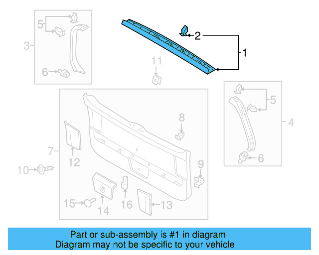 Upper Trim 5G9-867-587-82V - View 2