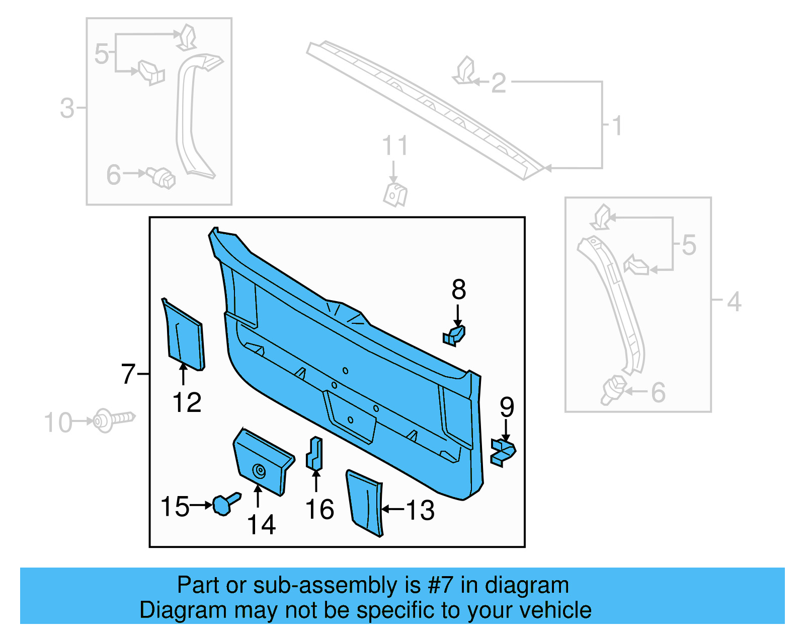 Lower Trim 5G9-867-605-B-82V - View 2