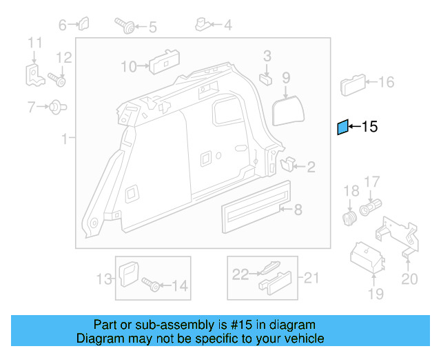 Bezel 5G9-867-864-A-9B9 - View 3