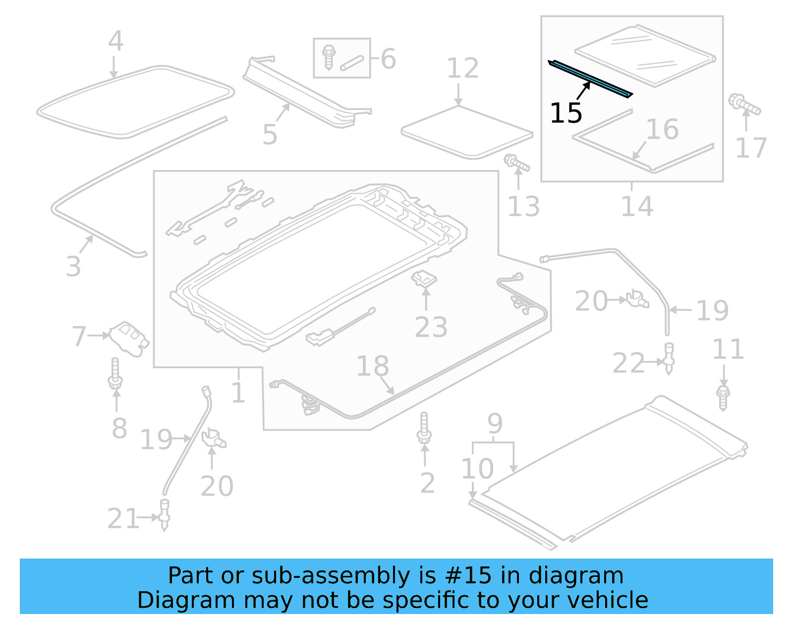 Rear Glass Seal Strip 5G9-877-913