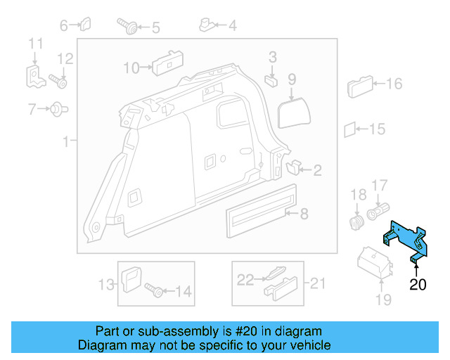 Mount Bracket 5G9-907-179 - View 3