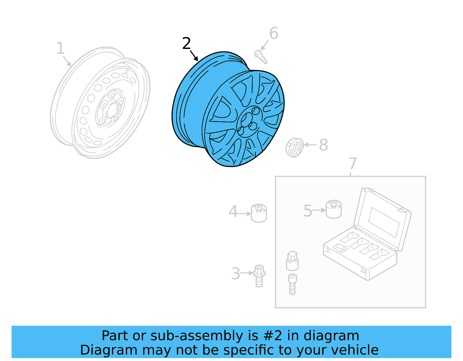 Wheel 5GM-601-025-AM-AX1 - View 6