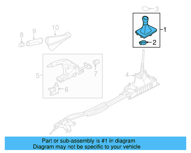 Shift Knob 5GM-711-113-C-MIT - View 2