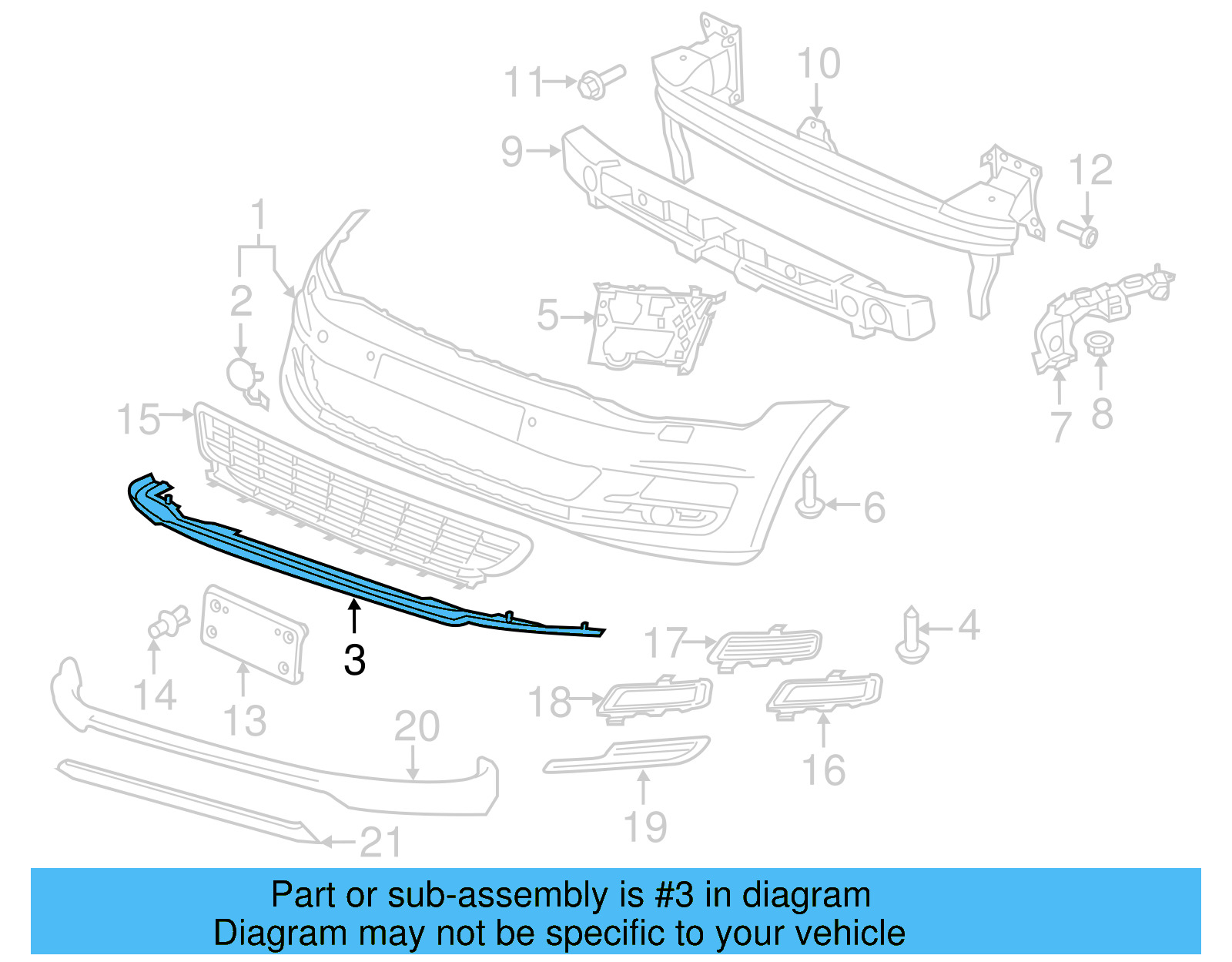 Retaining Strip 5GM-805-915-9B9 - View 18