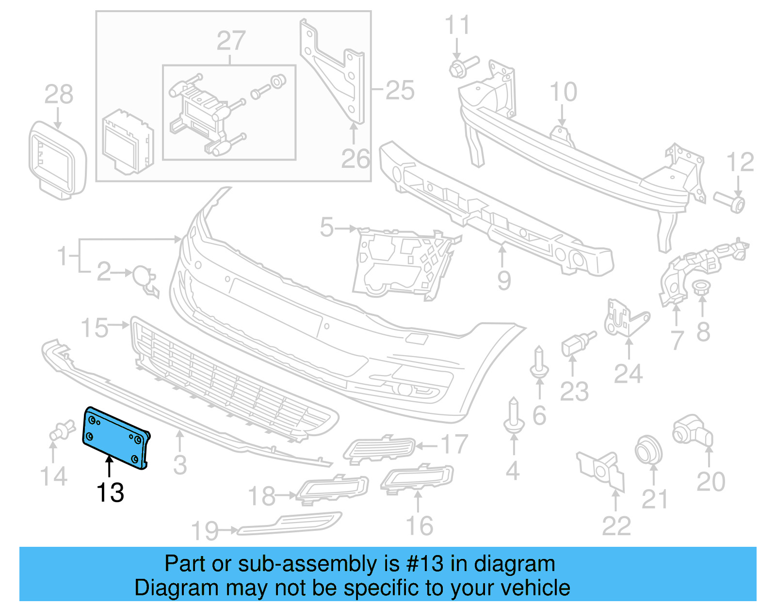 License Bracket 5GM-807-287-D-9B9 - View 8