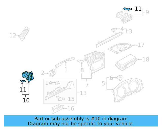 Air Outlet 5GM-819-703-A-EVO - View 7