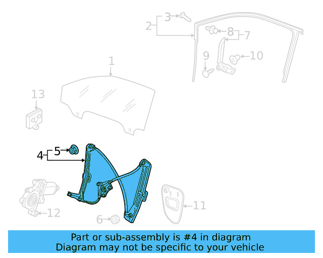 Window Regulator 5GM-837-461-E - View 9