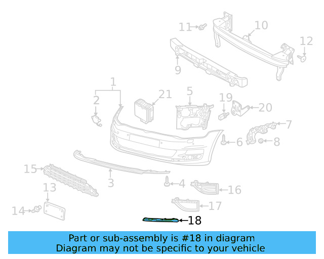 Outer Grille 5GM-853-665-F-9B9 - View 6