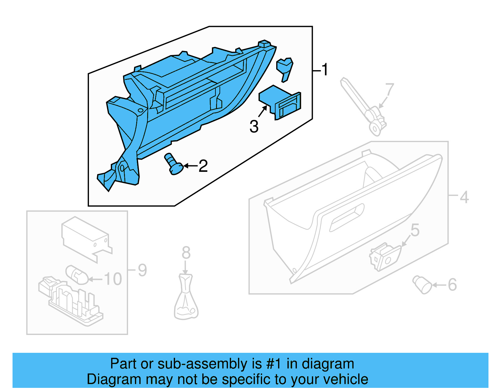 Glove Box Frame 5GM-857-101-ZA2 - View 3