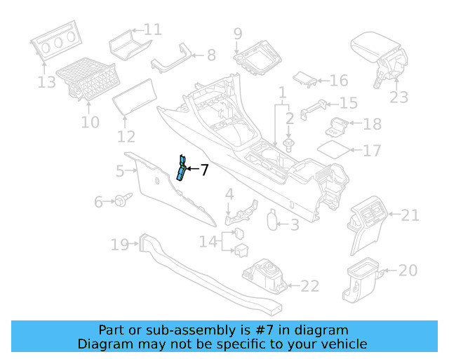 Side Trim Panel Retainer 5GM-863-143-A