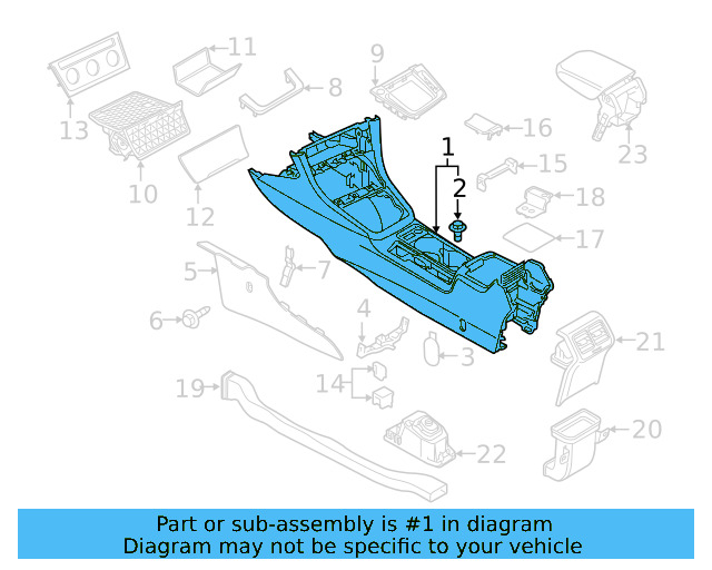 Center Console 5GM-863-241-G-82V - View 10