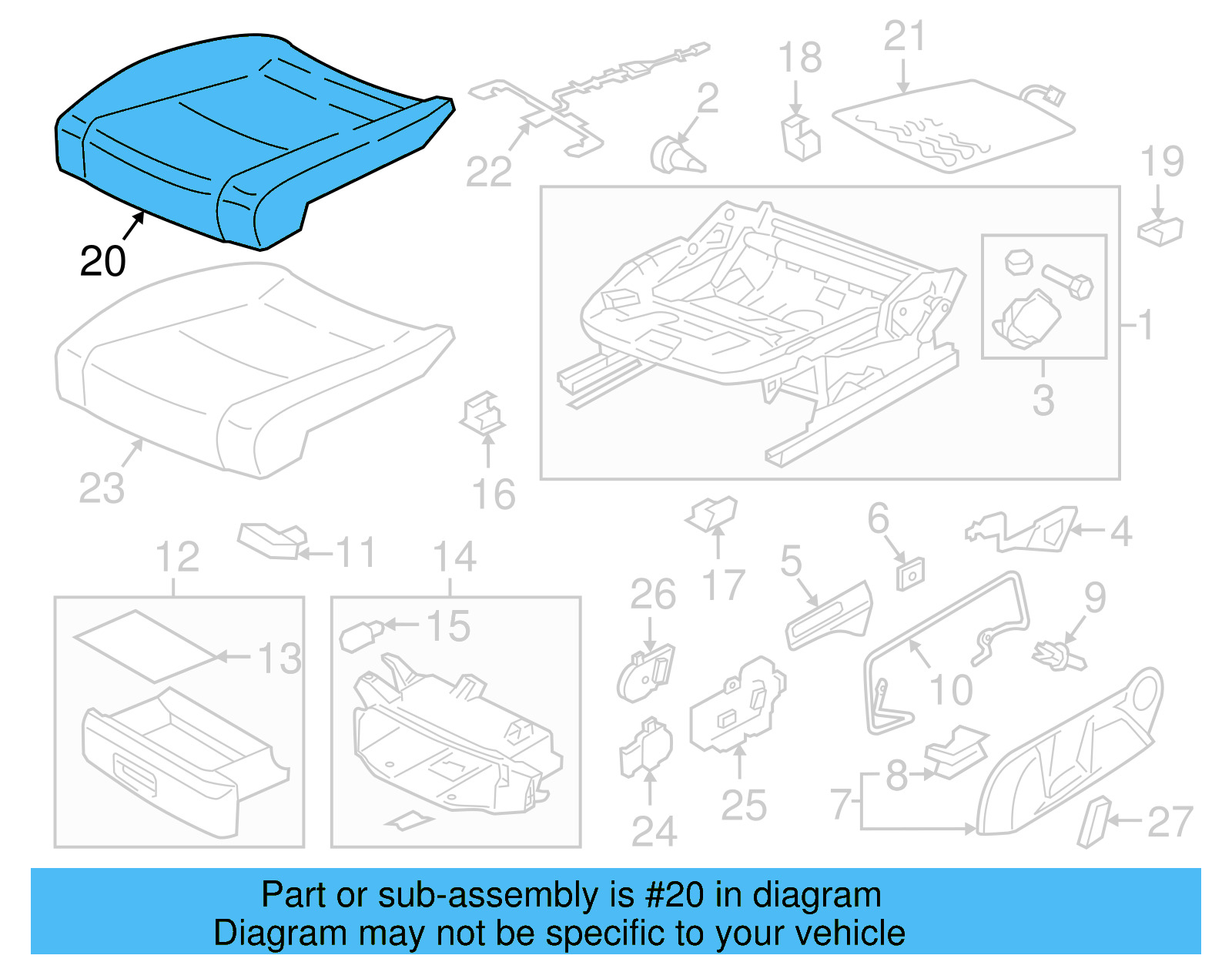 Seat Cover 5GM-881-405-AT-BKV - View 2