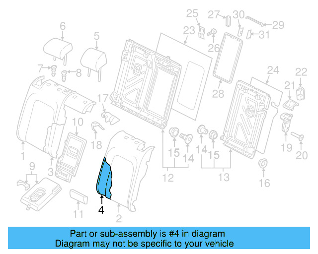 Seat Back Pad 5GM-885-775-L - View 6
