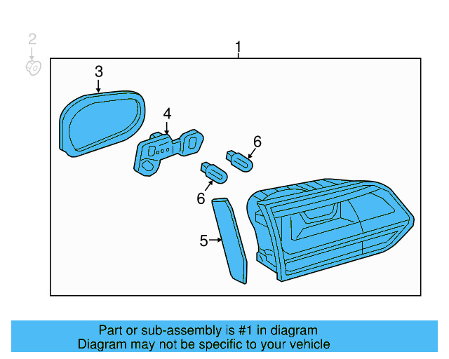 Backup Lamp Assembly 5GM-945-093-E - View 4