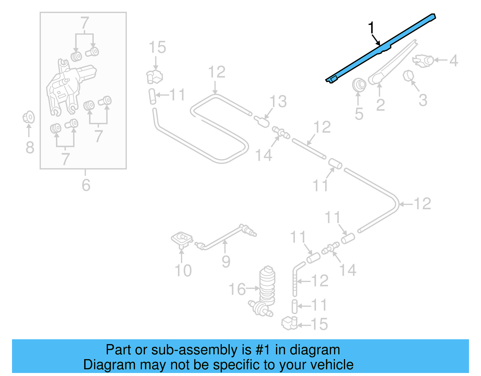 Wiper Blade 5GM-955-427-A