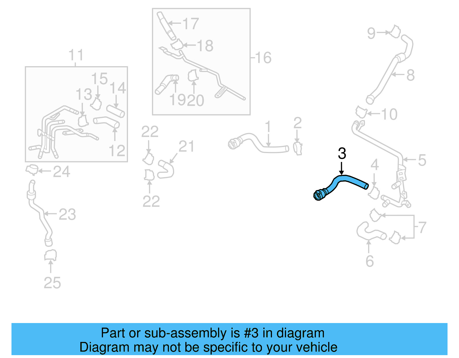 Radiator Coolant Hose 5K0-122-051-P - View 11