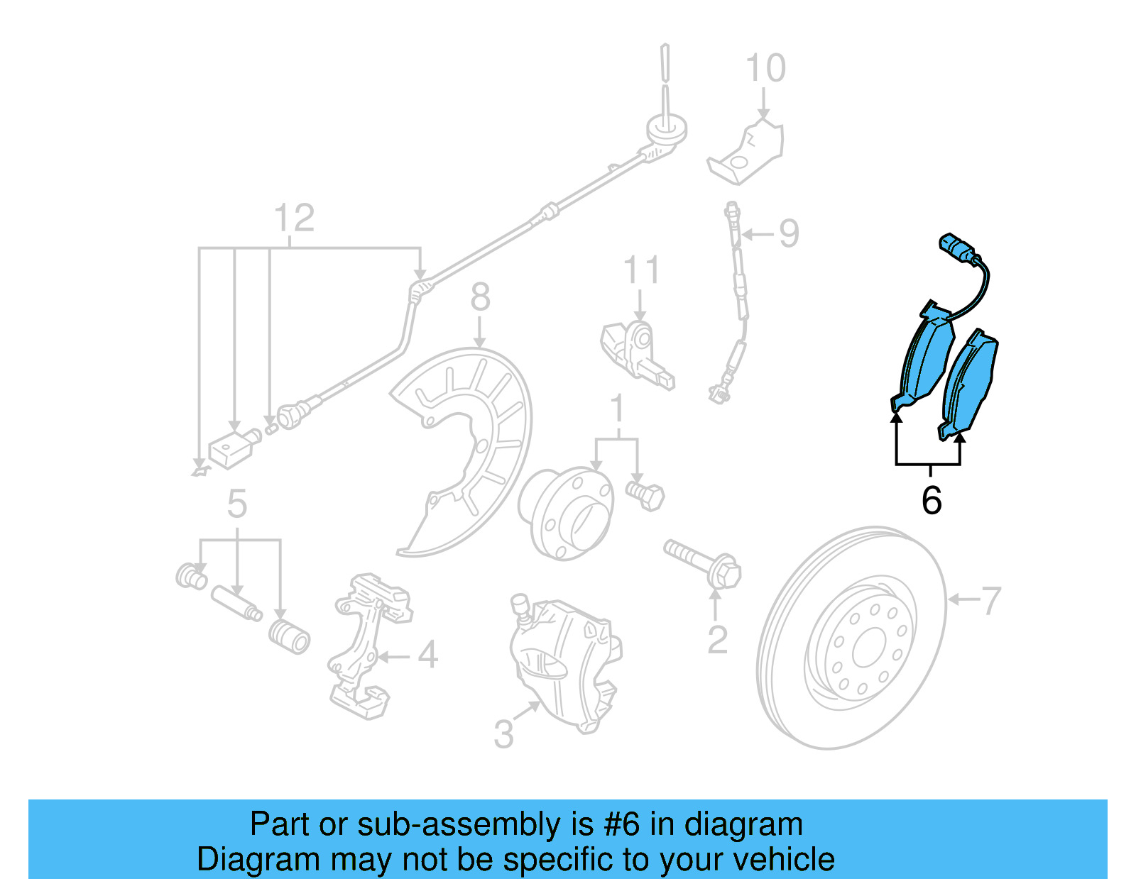 Brake Lining Front 5K0-698-151-B - View 15