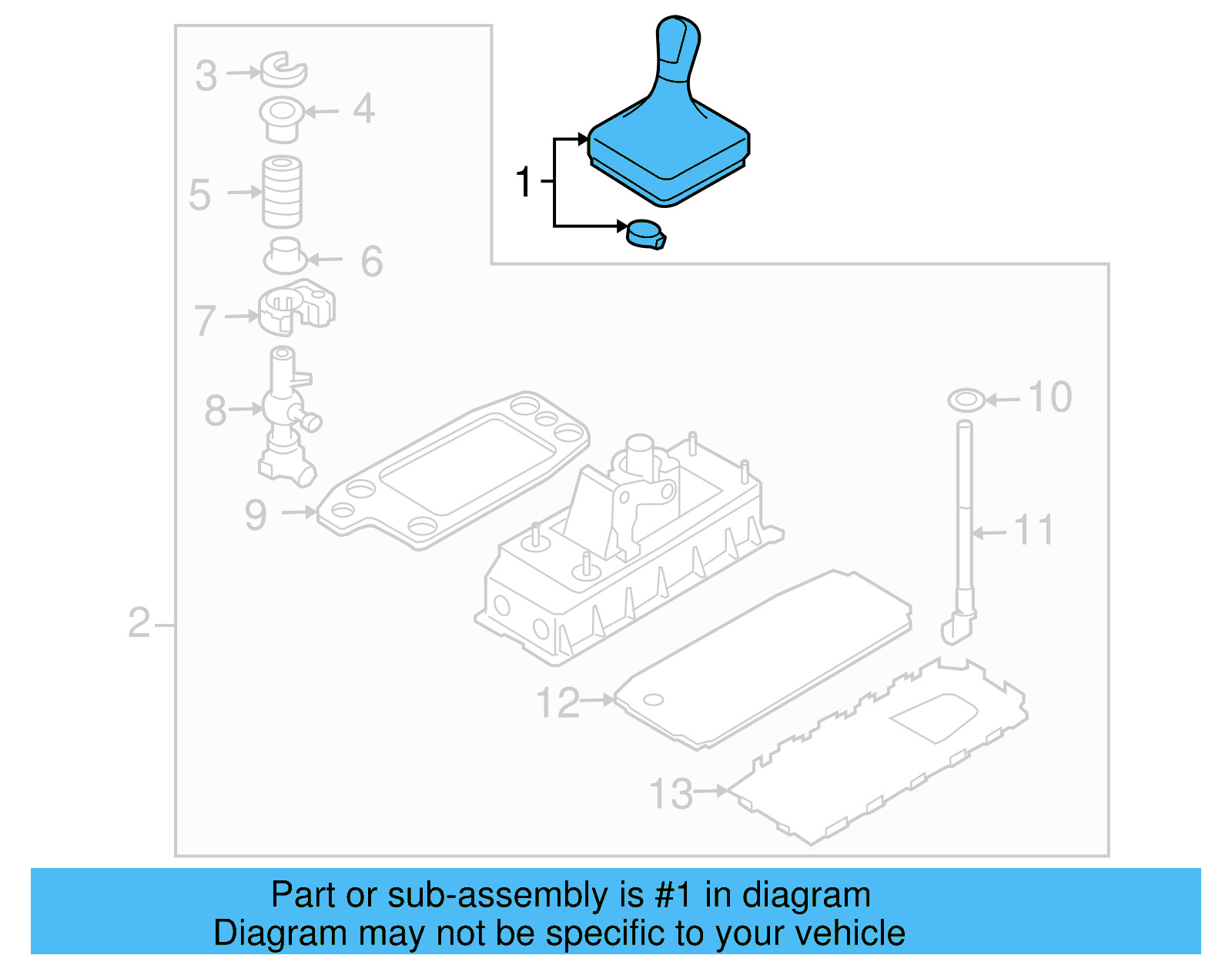 Shift Knob 5K0-711-113-E-UZD - View 15