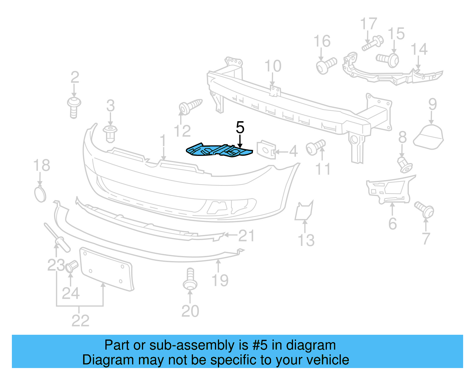 Bumper Guide 5K0-807-228-A - View 6