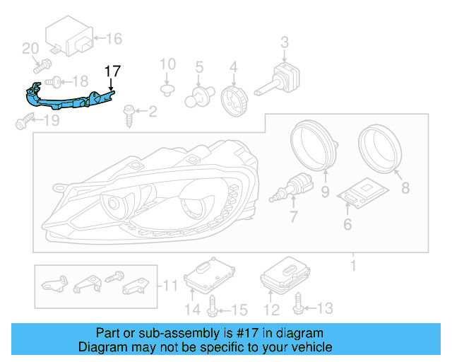 Guide Support 5K0-807-572-J - View 20