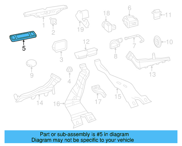 Center Duct 5C0-820-533-A - View 11