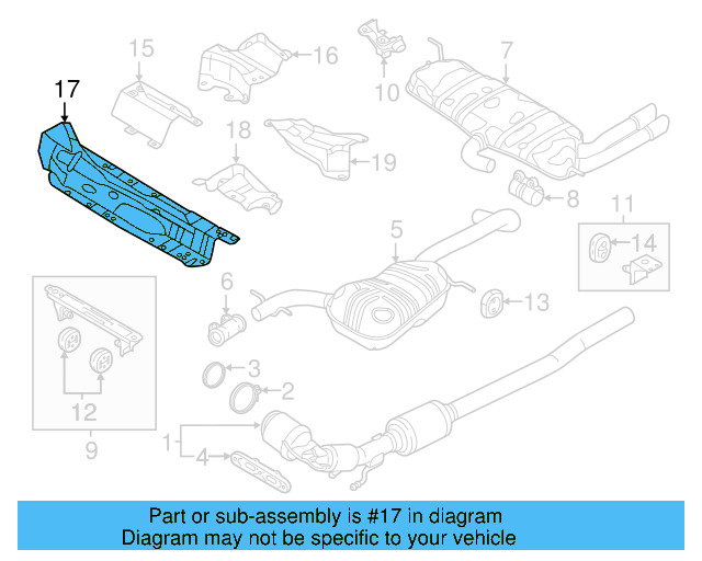 Exhaust Heat Shield 5K0-825-635 - View 27