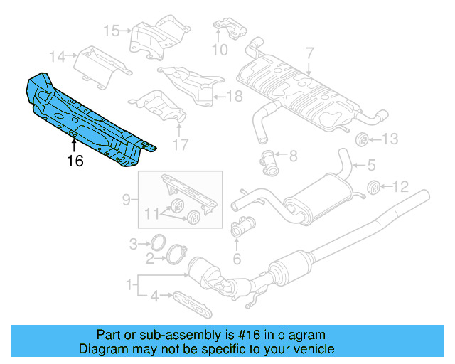 Exhaust Heat Shield 5K0-825-635 - View 52