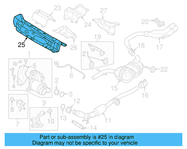 Exhaust Heat Shield 5K0-825-635 - View 54