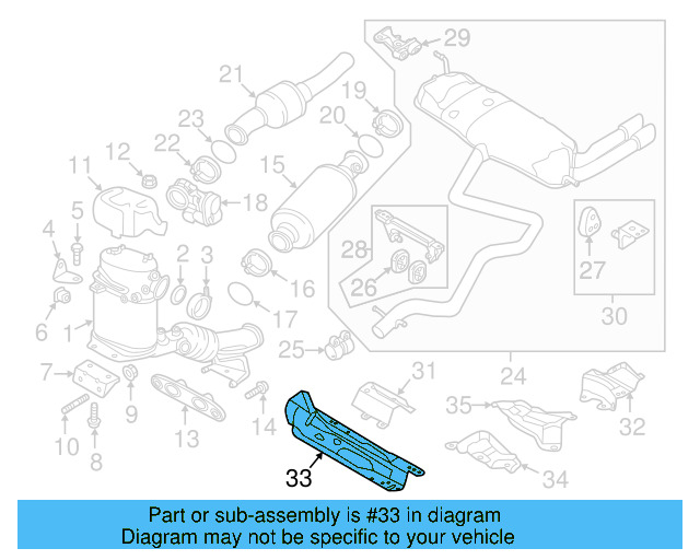 Exhaust Heat Shield 5K0-825-635 - View 51